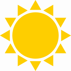 Full Sun Icon - Yellow 2